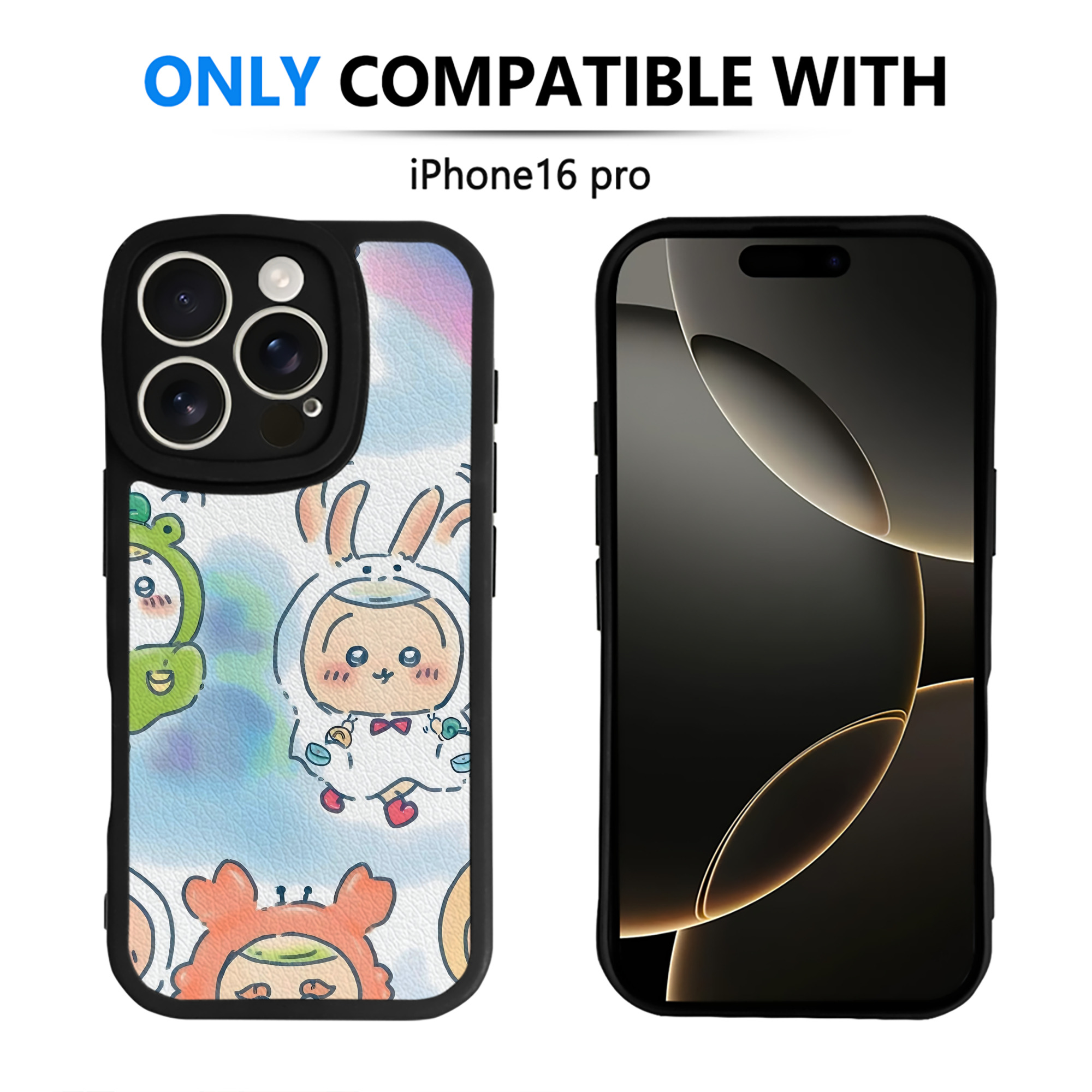 （画像用） ちいかわ Chii-kawa 【iPhone 16シリーズ対応】シリコンスマホケース（レザー調） 材質：シリコン